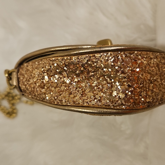 Coach Poppy Saddle Sparkle Crossbody. Dustbag. Limited Edition - Picture 5 of 9